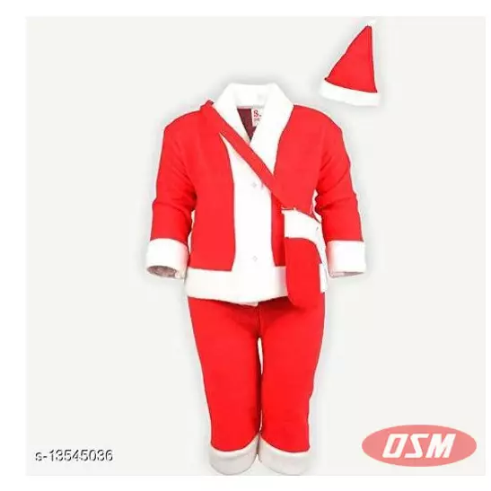 PK MART Kids Santa Dress Boys/girls Clothing Sets Pack Of 1