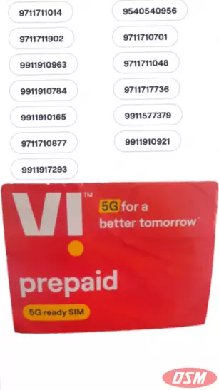Airtel 5g Prepaid Sim  Or VI 5g Prepaid Sim