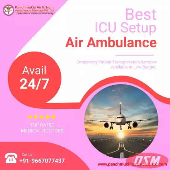 Get Now ICU Facilities By Panchmukhi Air Ambulance In Patna