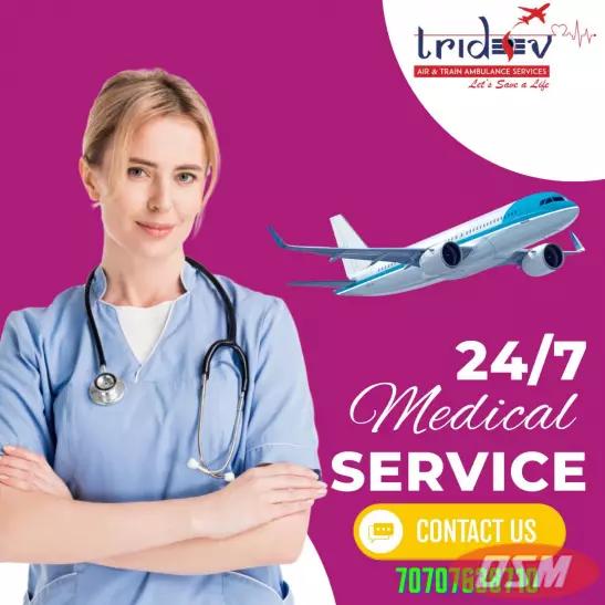 Get 24/7 Emergency Rescues By Tridev Air Ambulance In Patna