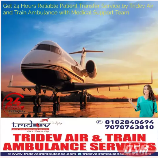 Tridev Air Ambulance Service In Patna - The Medical Crew Is 24/7