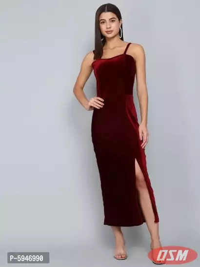 Trendy Velvet Dress