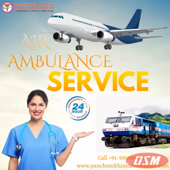 Pick Panchmukhi Air Ambulance Services In Bhopal Medical Team