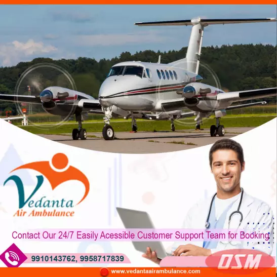 Vedanta Air Ambulance From Kolkata With Superb Healthcare Amenities