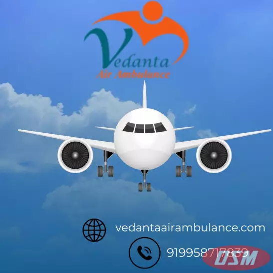 Gain Vedanta Air Ambulance Service In Bhubaneswar For Patients Move