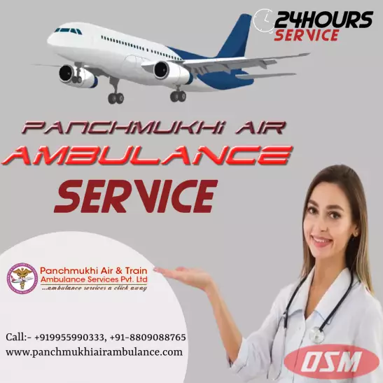 Pick Panchmukhi Air Ambulance Services In Dibrugarh At Economical Fare