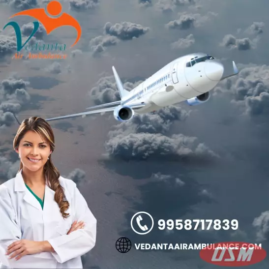 Select Vedanta Air Ambulance Service In Gorakhpur With Safety Measures