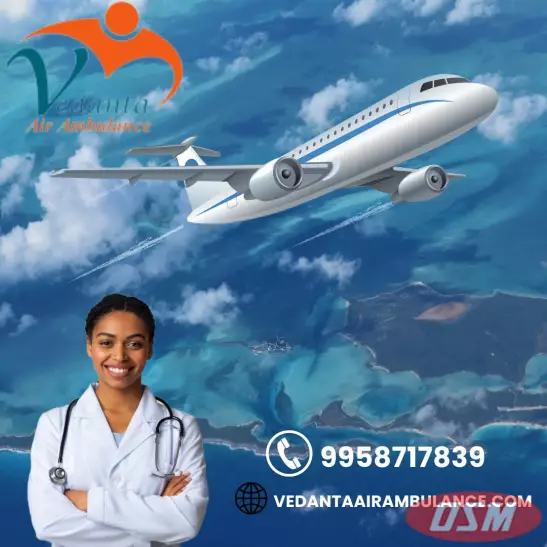 Vedanta Air Ambulance Service In Indore With Hi-tech Tools