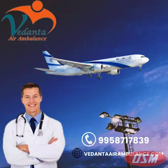 Vedanta Air Ambulance Service In Chennai With Expert Doctors Team