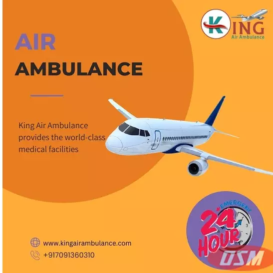 Pick King Air Ambulance Service In Ranchi With No-1 Medical Tool