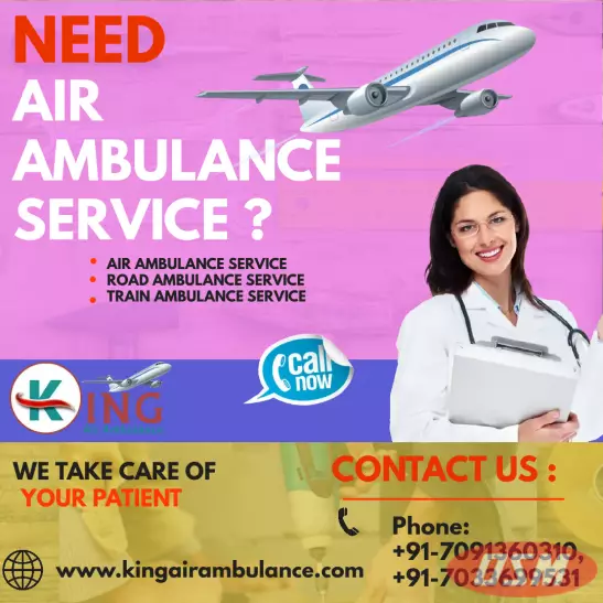 Select King Air Ambulance In Guwahati With Hi-tech ICU Setup