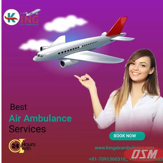 Hire King Air Ambulance Services In Varanasi With Medical Service