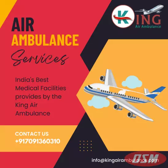 Hire Finest And Hi-tech Charter Aircraft Ambulance  In Ranchi By King
