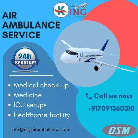 Utilize King Air Ambulance Service Kolkata With A Top-Level ICU Setup