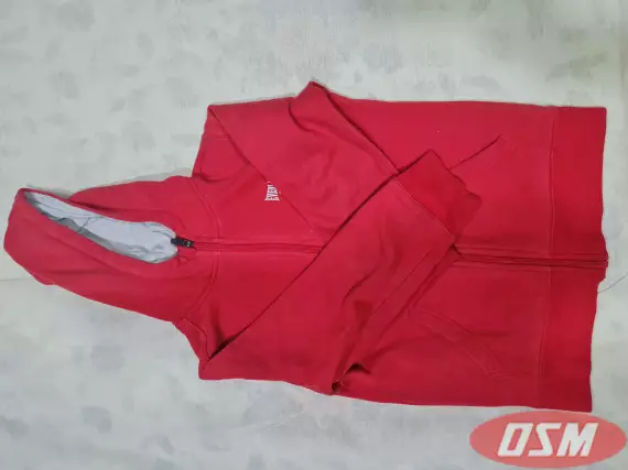 Red Jacket With Hood Awesome Condition