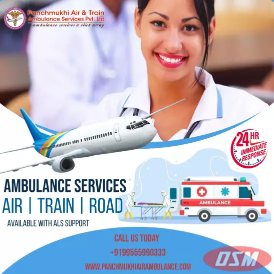 Get Low Budget Panchmukhi Air Ambulance Services In Guwahati