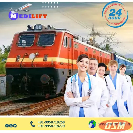 Medilift Train Ambulance Service In Bangalore With Best Transport