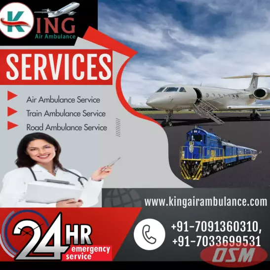 Use King Train Ambulance In Ranchi  With Remedial Support