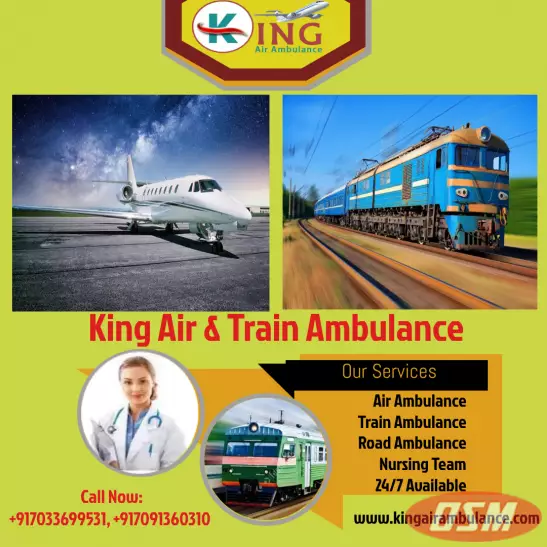 Super ICU By Train Ambulance Service In Siliguri Through King