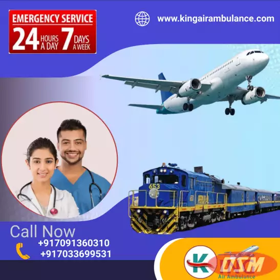 ICU And CCU Support By King Train Ambulance Service In Patna
