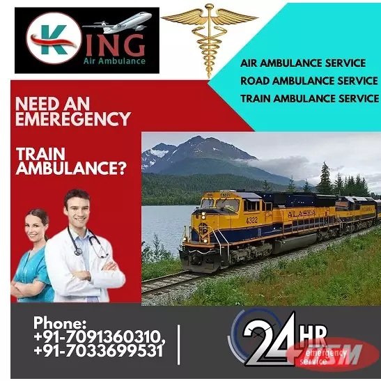 Pick King Train Ambulance Service In Guwahati For Safe Shifting