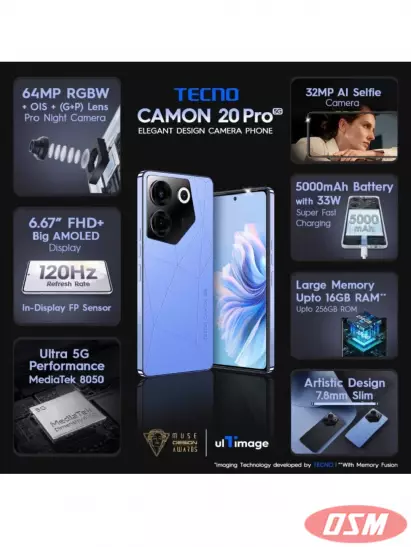 Tecno Camon 20pro 8gb 128gb