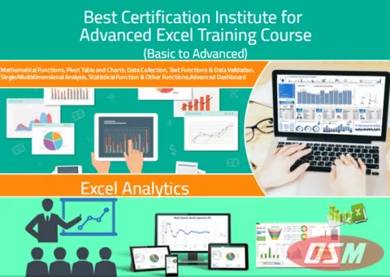 Excel Training Course In Delhi, Saket, Online/Offline, Free Job