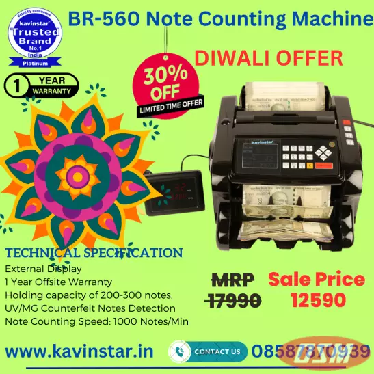 Kavinstar BR-560 Note Counting Machine