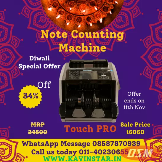 TOUCH PRO Mix Note Value Counting Machine (Diwali Offer 2023)