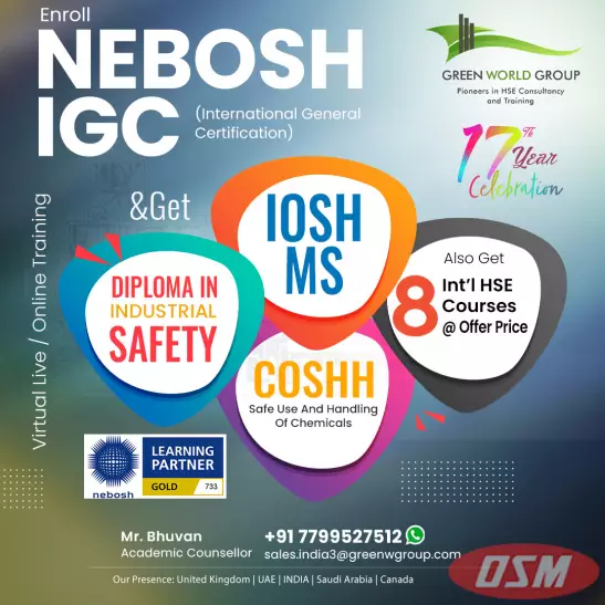Enhance Your Career With Our NEBOSH IGC Course In Andhra Pradesh