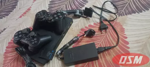 New Condition Ps2 Slim Charcoal Black Urgent Selling