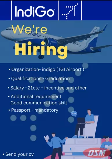 Permanent Job In IGI Airport