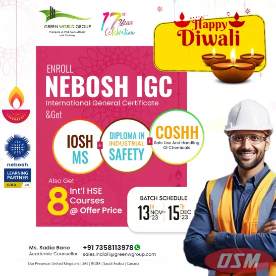NEBOSH IGC Course Certification In Mysore