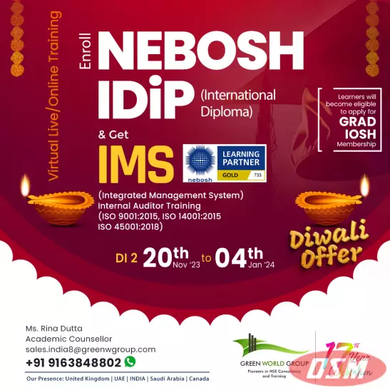 NEBOSH International Diploma Online Course Training!