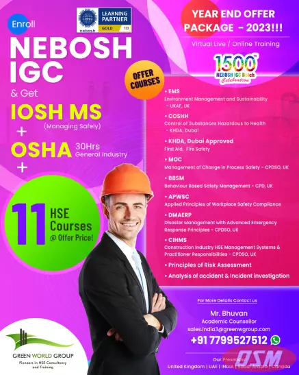 Get Ready To Boost Your Career With A NEBOSH IGC In Andhra