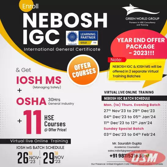 Learn NEBOSH IGC Course In Delhi