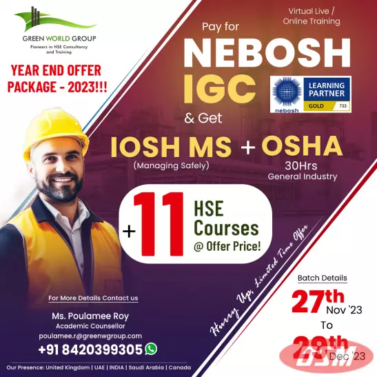 Learn NEBOSH IGC Course In  Kolkata