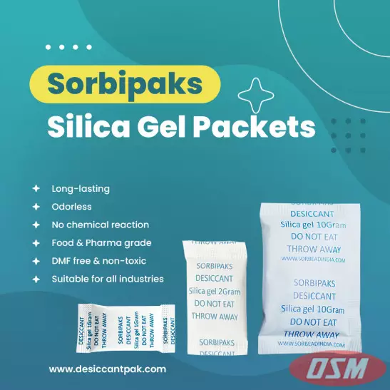 Silica Gel Packets For  Cargo Shipping Container