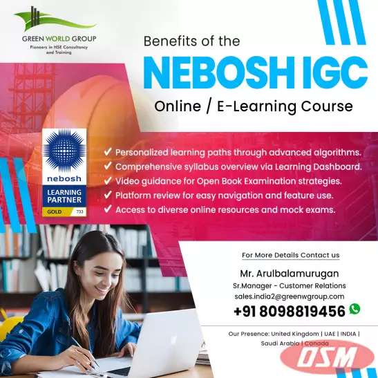 Nebosh IGC E-Learning In Chennai, YEAR END SALE