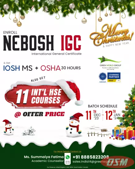 Seize A Safer Future With NEBOSH IGC At Green World Group!