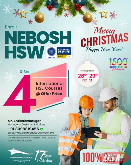 Nebosh HSW(Health And Safety At Work) Course Training