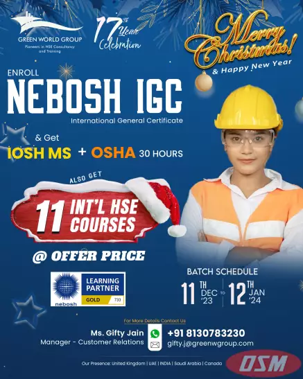 Get Attractive Offers On NEBOSH IGC Training In  Punjab
