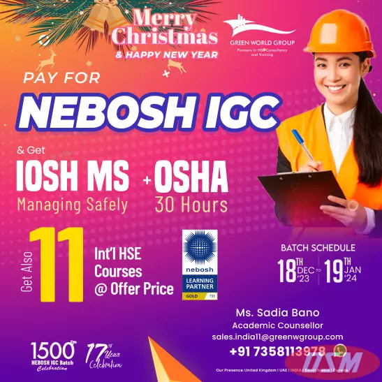 Best NEBOSH IGC Course Training In Mysore