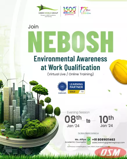 NEBOSH Environmental Awareness At Work (EAW) Qualification