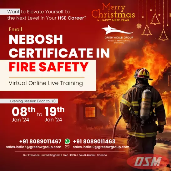 Green World Group New Launch Of The NEBOSH Fire Safety Certificate
