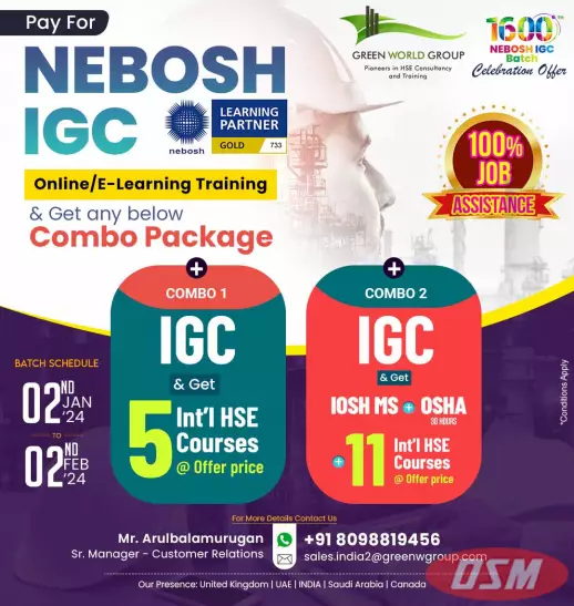 Nebosh IGC In Chennai With Best Price!