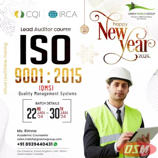 Green World Group Offers ISO 9001:2015