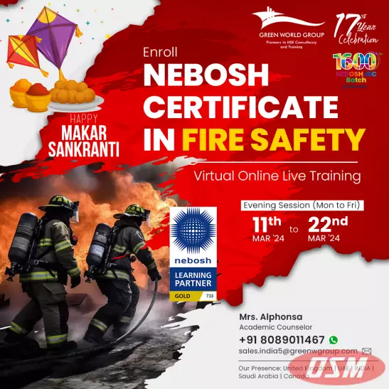 NEBOSH Fire Safety In Kerala