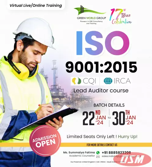 IRCA Lead Auditor Course In Hyderabad