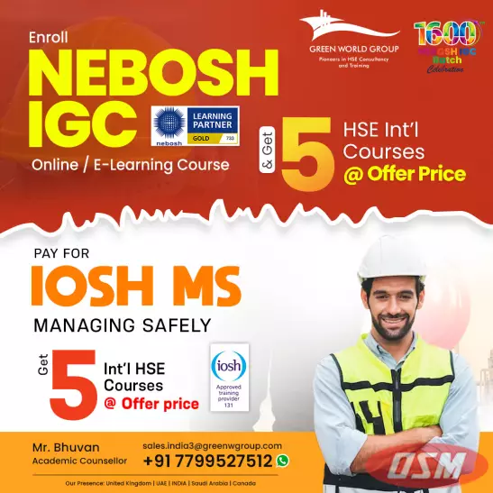 Nebosh IGC E-learning And IOSH MS Courses!